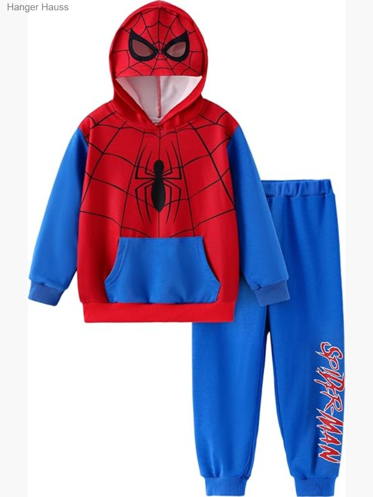 Marvel Spider-Man Cosplay Hoodie & Pants Set Boys 2-9y